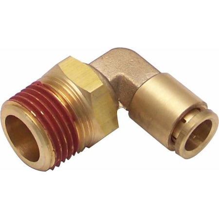 .5 In. NPT Male To .38 In. Push Tube Elbow Air Fitting